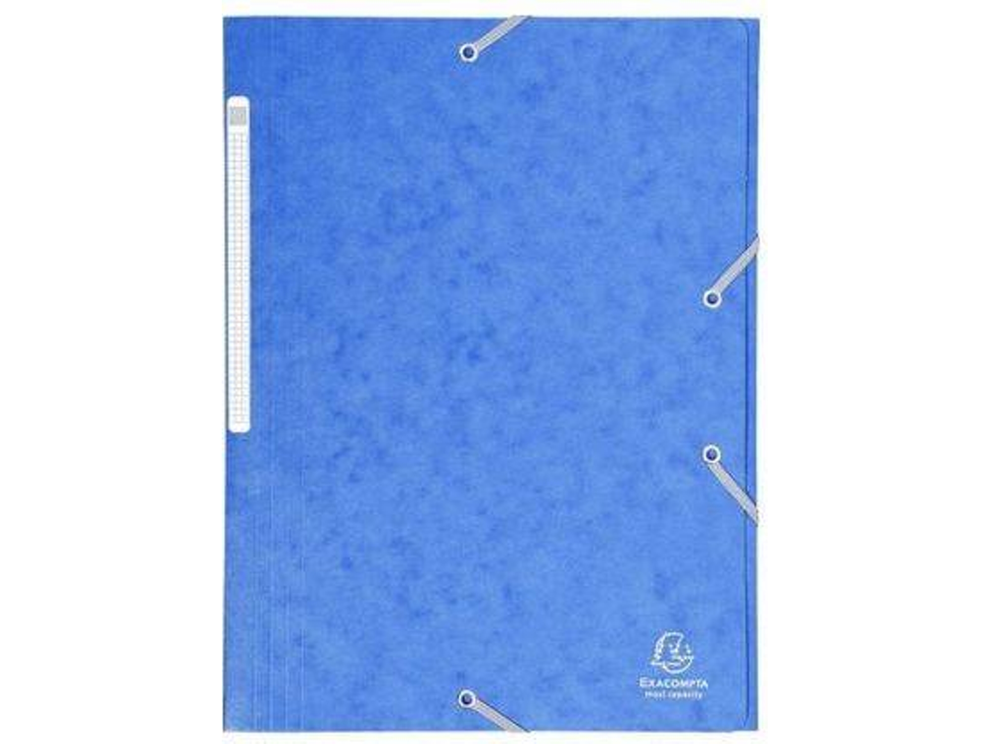 Carpeta de Cartón A4 EXACLAIR Azul con 3 Pestañas (150 Hojas)