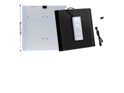 Lámpara LED de cultivo, espectro completo, regulable, UV con bordes.