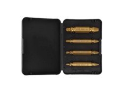 4 Extractores De Tornillos De Doble Extremo Easy Out Para Quitar Tornillos Dañados - Dorado