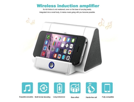 Wireless Mini Smart Induction Speaker Loudspeaker Outdoor Audio Phone Bracket