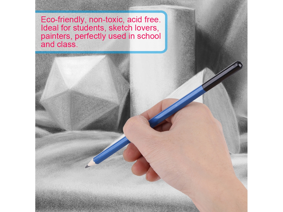 Kit Profesional De 48 Lápices De Dibujo Con Estuche Y Set De Dibujo Y Bocetos Artísticos.