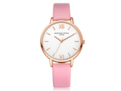 Reloj De Mujer Con Correa De Poliuretano Con Pedrería, Gaiety Azul Claro, Caja Redonda, Movimiento De Cuarzo Analógico.