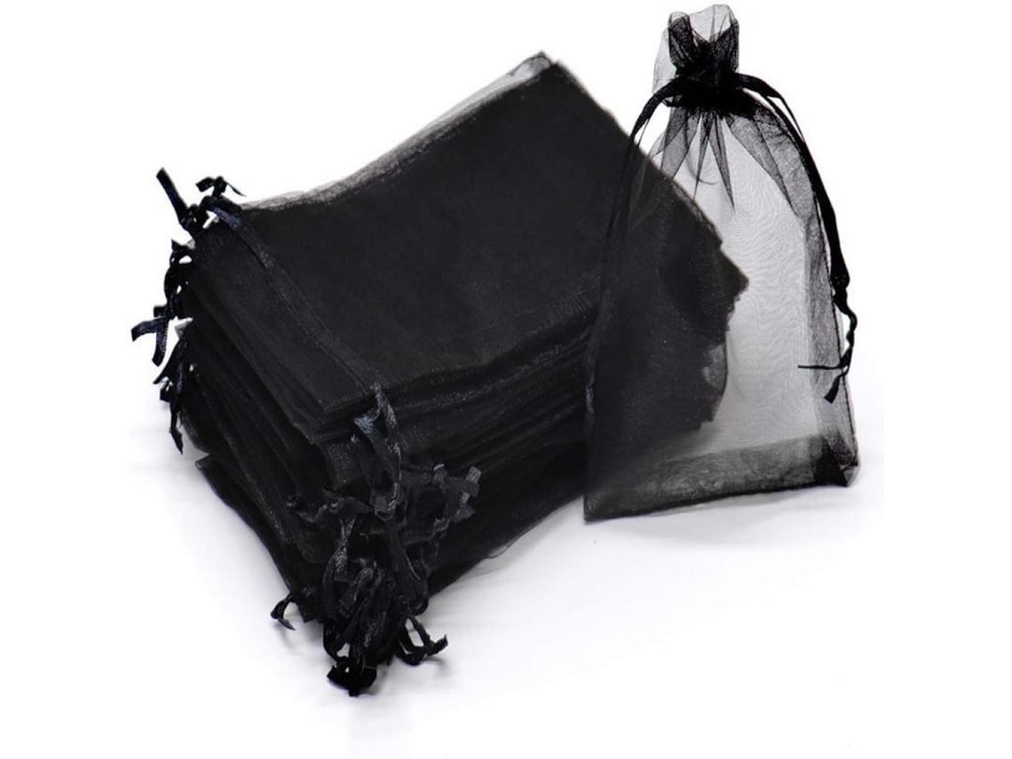 Bolsas protectoras Rebe-100 para frutas y verduras, resistentes a pájaros e insectos, reutilizables para uso en el jardín, negras, 15x20cm