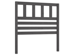 Cabecero de cama 96x4x100 cm Pino macizo Gris MAISON EXCLUSIVE
