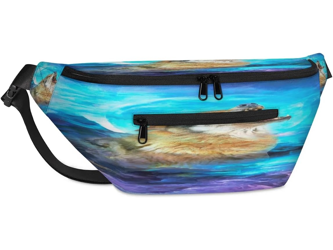 Bolso Hombro Unisex Tropicallife Galaxy Space Wolf Para Hombre Mujer Gran Capacidad Bolso Pecho Informal Vi