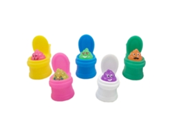 5pcs Juguete De Caca Elástica Para Squeezing Inodoro Juguete De Caca No Tóxico Suave Para Decompresión Y Ventilar
