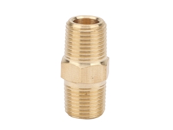 Conector Adaptador De Latón Con Rosca Macho Hexagonal Npt De 60° (1/8 X 1/8) Para Tuberías.
