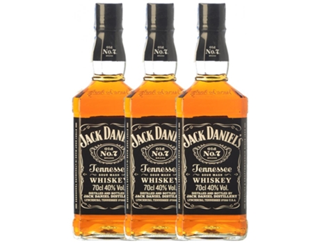 Whisky Bourbon JACK DANIEL'S Jack Daniel's Old No. 7 (0.7 L - 3 unidades)