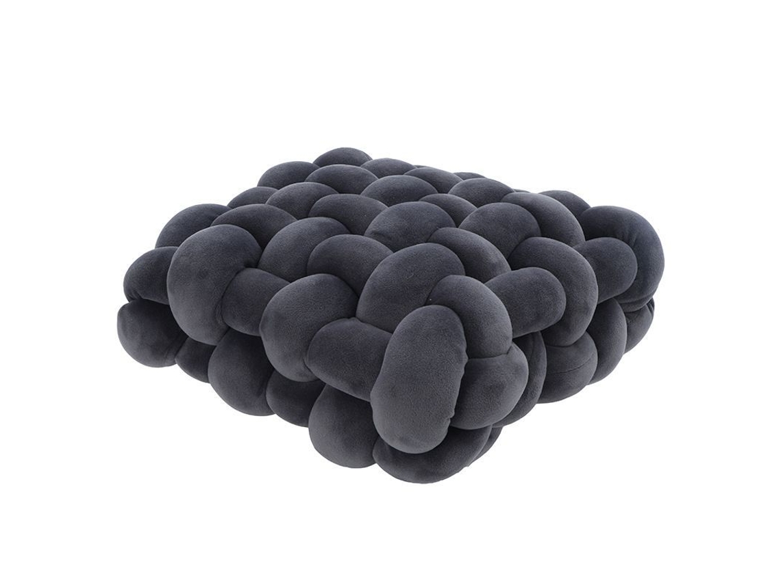 2026-almohada Nórdica Cuadrada 30x30x12cm Tela Plush Suave Decorativa Para Sofá Cama Gris Oscuro