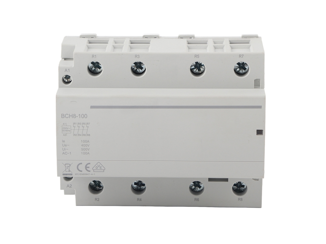 Contacto Ac De Rail Din Doméstico 4p 4nc 100a 50/60hz Bajo Consumo (ac230v)
