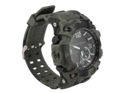 Reloj Deportivo (resistente Al Agua 5atm, Zona Horaria Dual) Reloj Con Gran Pantalla Luminosa De Doble Display Grande