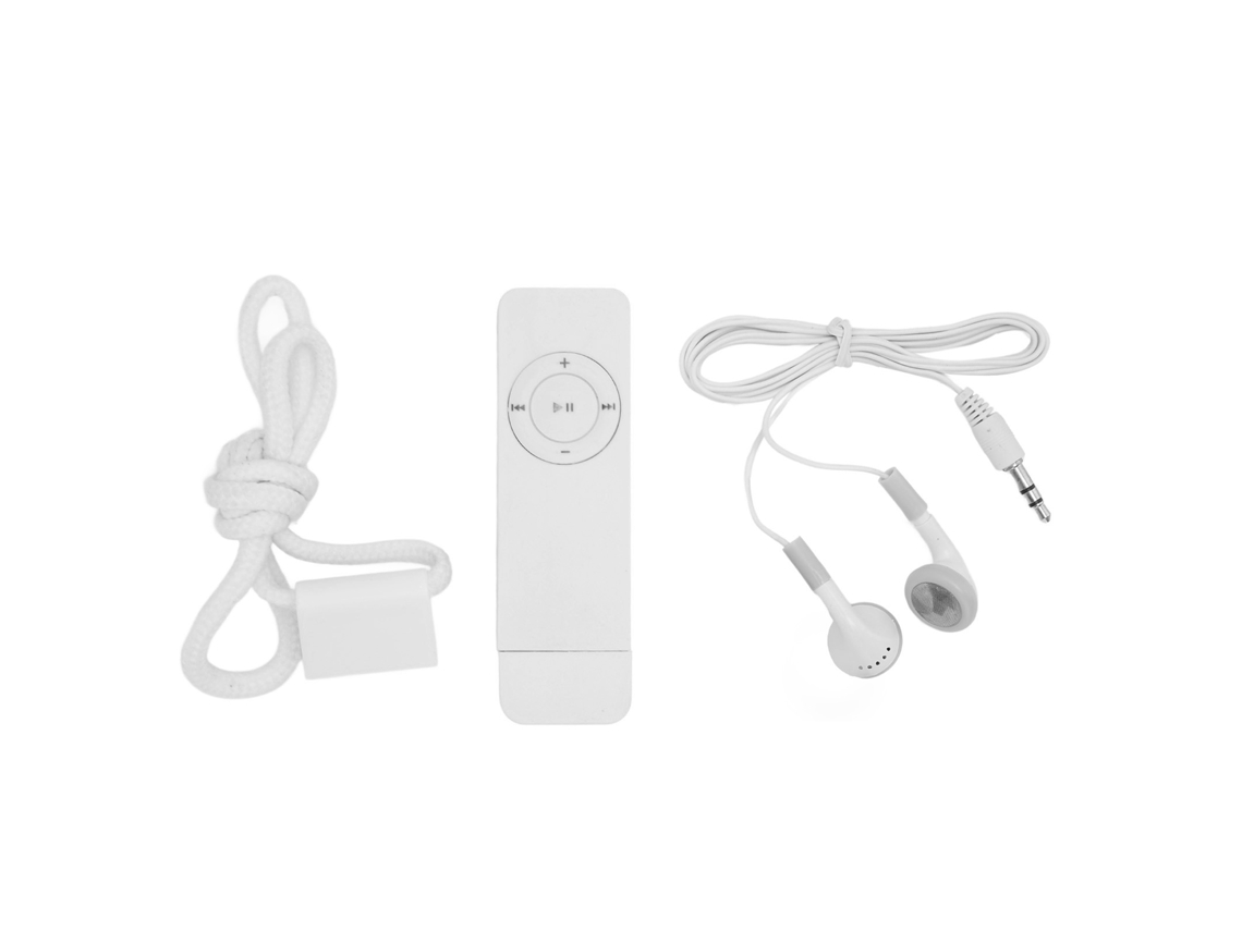 Reproductor Mp3 Portátil Mini Con Sonido Sin Pérdidas, Admite Hasta 64 Gb, Para Estudiantes, Blanco