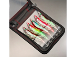 Señuelo artificial luminoso para calamares, ideal para la pesca de calamares y camarones en océanos, lagos y costas rocosas. Mdug (juego de 5 piezas)