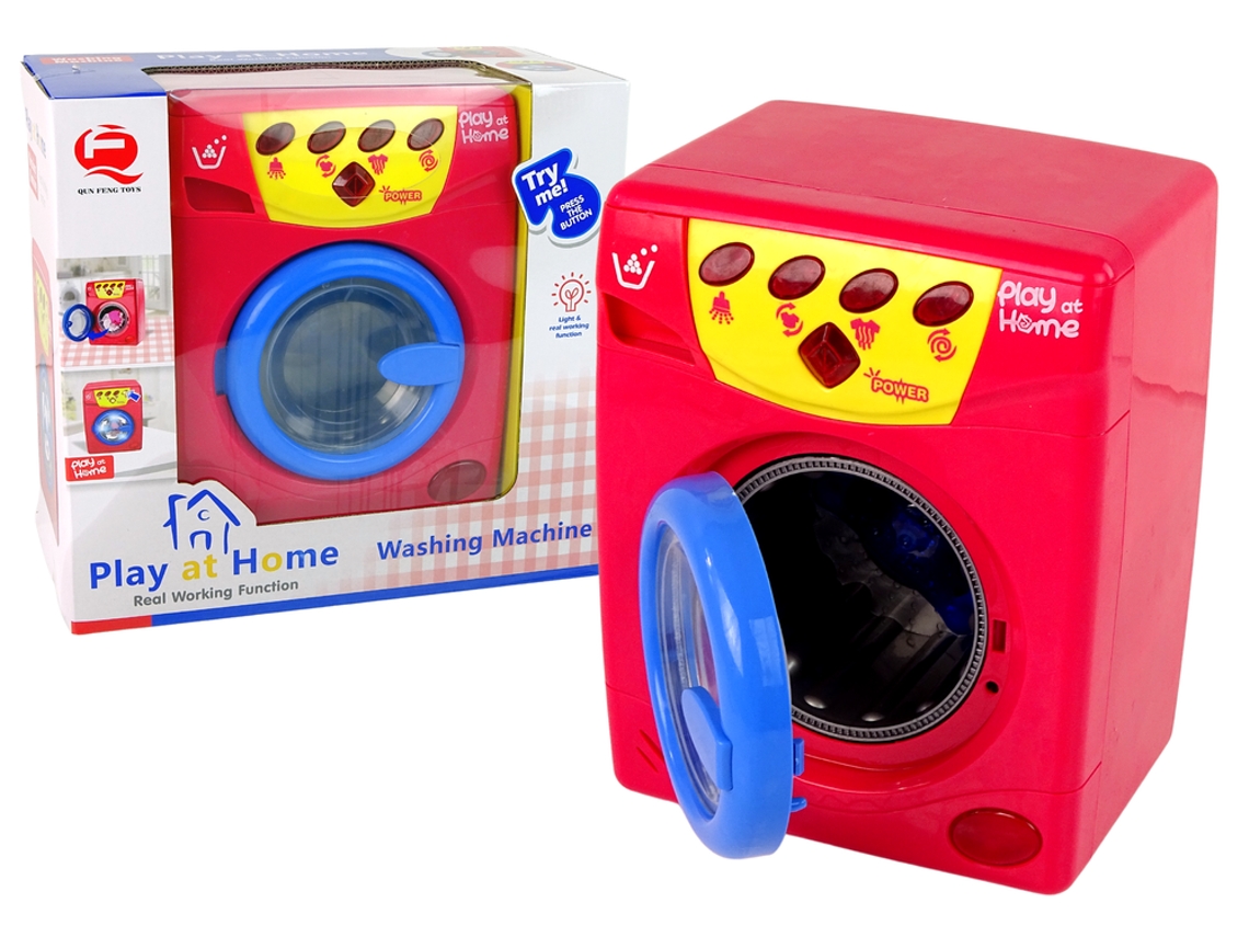 Lavadora que funciona como una máquina real, con efectos de sonido y luz B.active