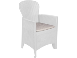 Sillón DMORA Blanco (Polipropileno - 60x58x89 cm)