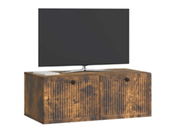 Maison Exclusive - Mueble Para Tv De Pared Roble Ahumado 78,5 X 41 X 30 Cm