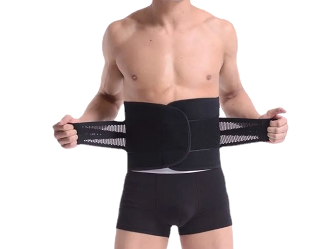 Soporte de espalda ajustable para hombres y mujeres, culturismo, running, baloncesto, negro, talla L, Kofihety