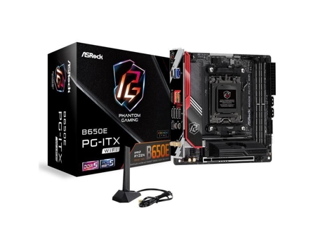 ASROCK B650E Pg-Itx Wifi Mini Itx Socket Am5 Amd B650E Placa Base 2X Ddr5 M.2 Pcie 5.0 Usb 3.2 Pci-Express 5.0 16X Lan 2