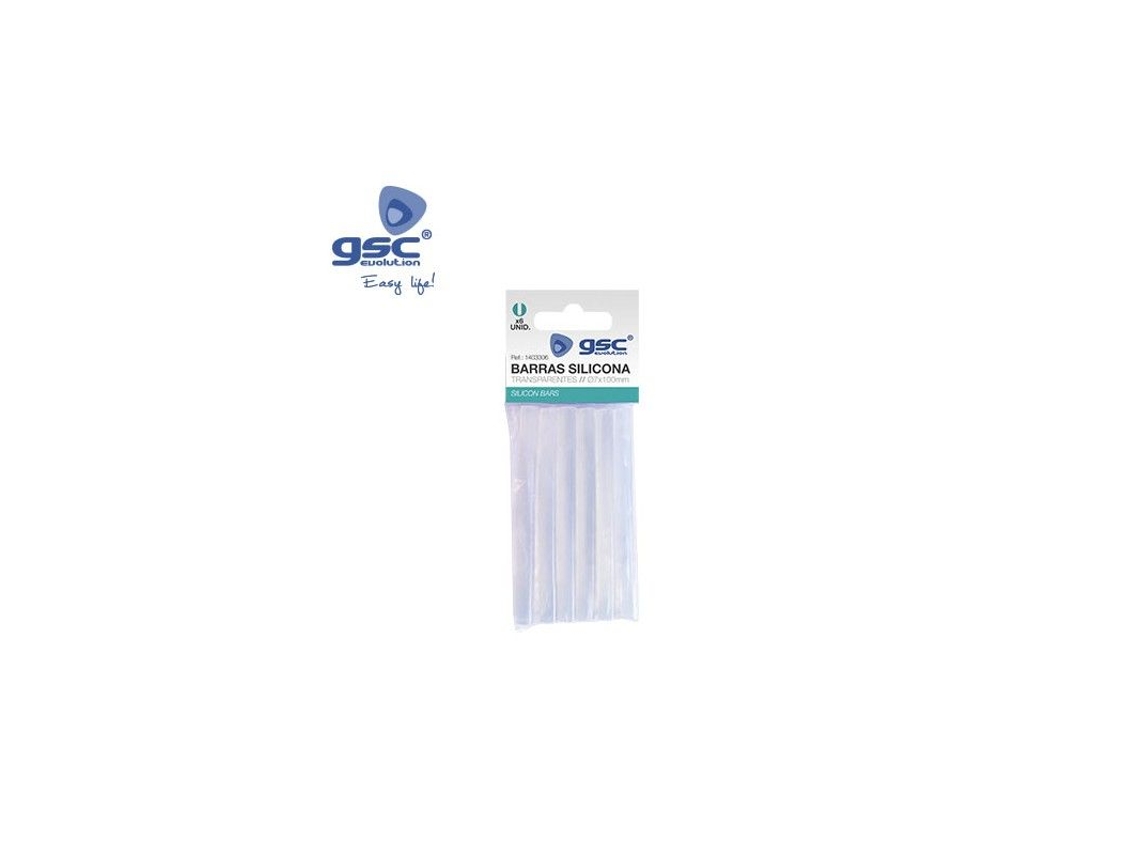 Bolsa 6 Barras de silicona transparente Ø7 GSC 001403306