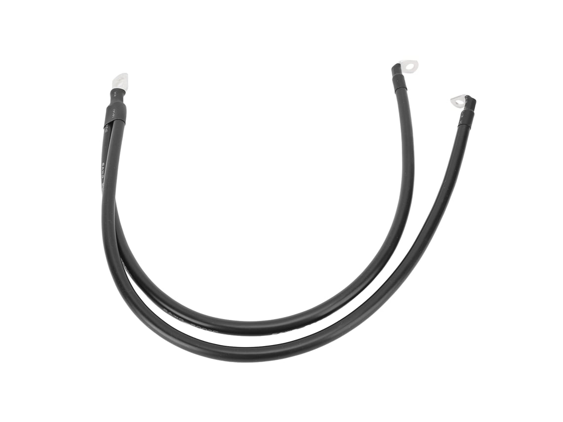 Cable Negativo De Batería De 6 Awg (calibre 6) Con Terminales Para Inversor Solar, Barco, Coche, Motocicleta, 0,3 M