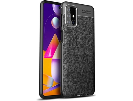 Carcasa Samsung M31S Rugged Leather Negro