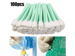 Dan26-palillos De Espuma Para Limpieza Bastones De Goma Esponja Limpieza Sin Polvo 100/200pcs Qgf 100 Unidades