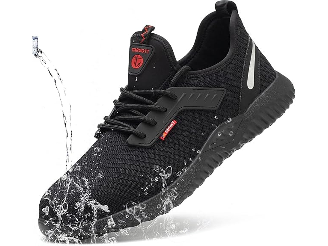 Calzado De Seguridad Para Hombre Y Mujer, Zapatillas De Trabajo Con Puntera De Acero – Ultraligeras, Protección Indestructible – 46 Eu (28 Cm)