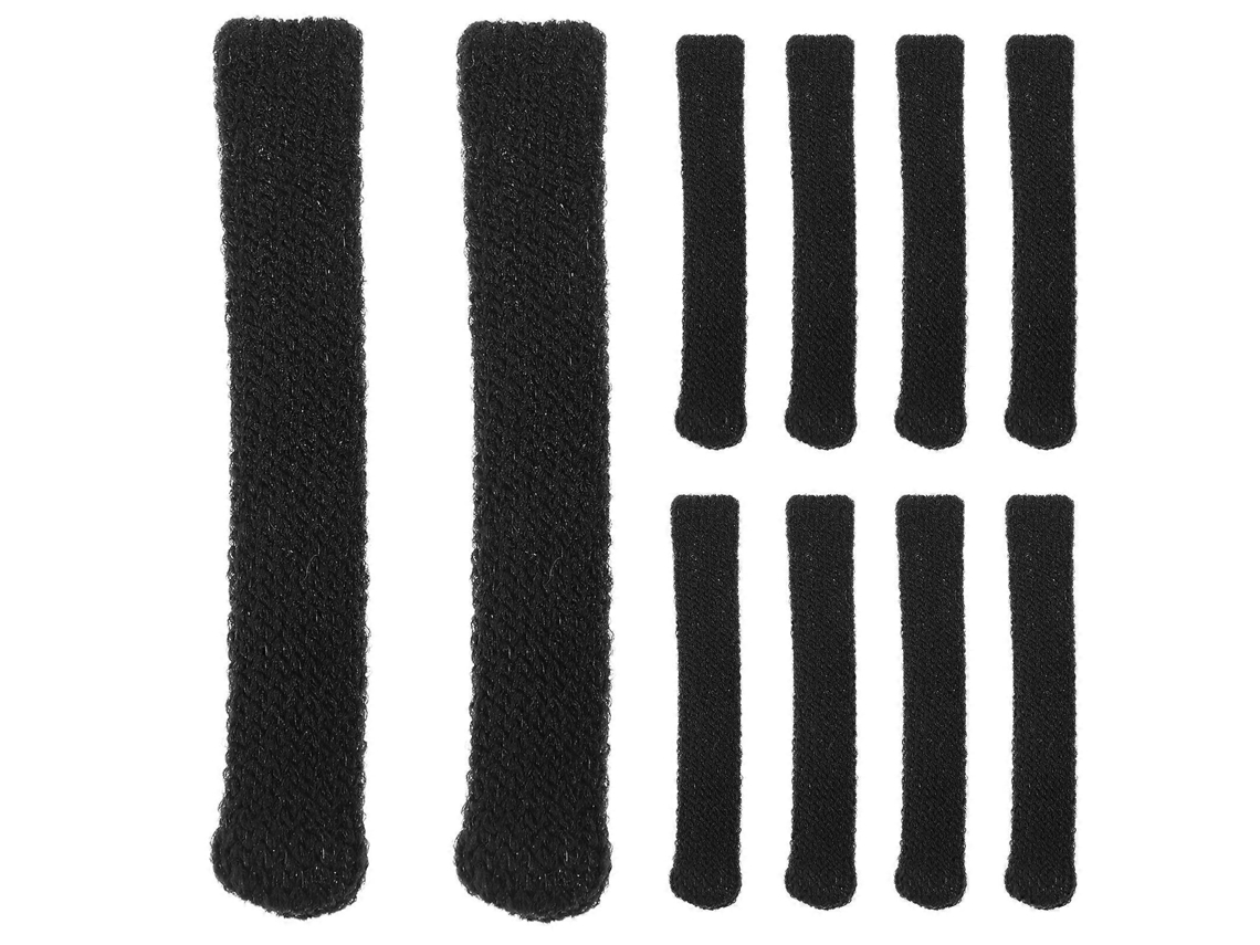 10 Fundas Antideslizantes Para Brazos De Gafas Almohadillas Para Orejas De Gafas Suaves Y Duraderas 5.50x0.70x0.50cm Negro