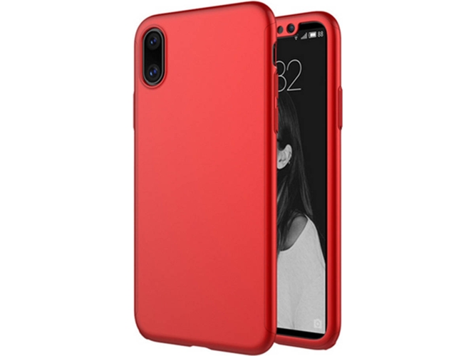Funda iPhone X WJS Rojo