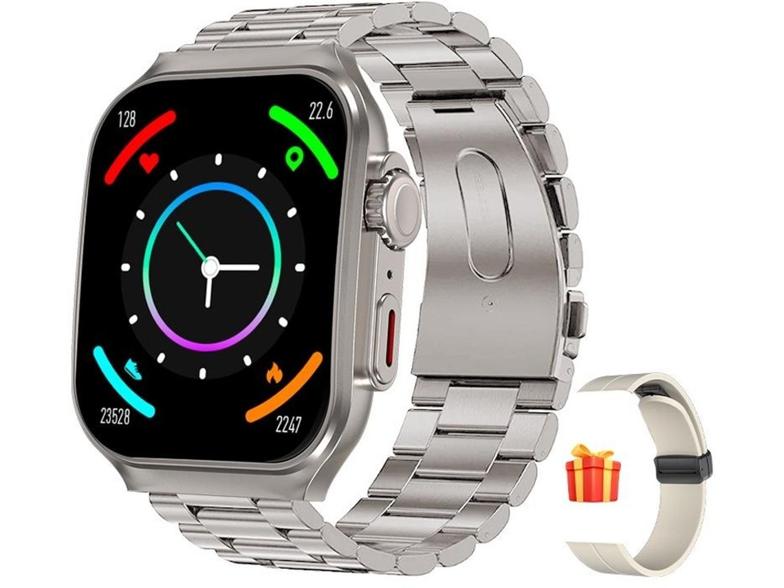 Reloj inteligente con pantalla táctil HD de 1,96 pulgadas, 100 modos deportivos, batería de 400 mAh y monitor de frecuencia cardíaca. Yizhood