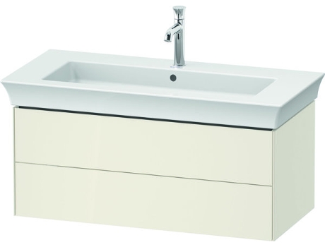 DURAVIT White Tulip, mueble de baño colgado en la pared, ancho 984 x fondo 458mm, con 2 cajones, con tecnología tip-on, WT43420