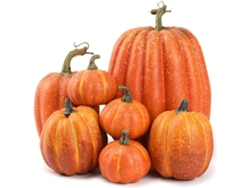 Calabazas Artificiales - Paquete De 7 - Calabazas Falsas - Decoraciones De Halloween - Perfectas Para Acción De Gracias Y Halloween