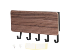 Llavero Moderno De Bambú, Antideslizante, Para Montaje En Pared, Para Cartas, Sala De Estar, Oficina, Marrón.