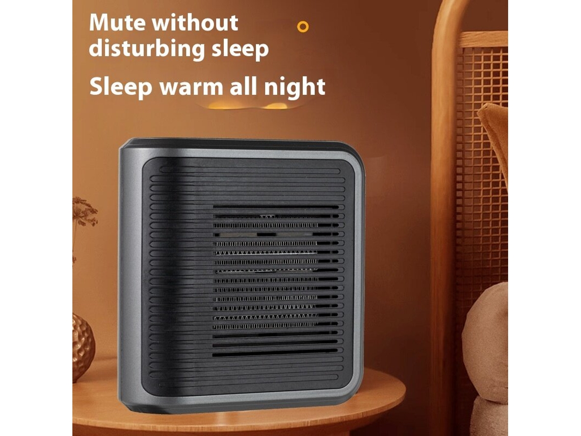 Mini calefactor de pared multifuncional de 800 W con temporizador táctil, 220 V, ventilador de aire caliente y calefacción cerámica PTC. Mdug