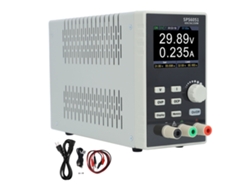 Fuente de alimentación de CC programable de 60 V y 5 A con pantalla LCD y conector USB.