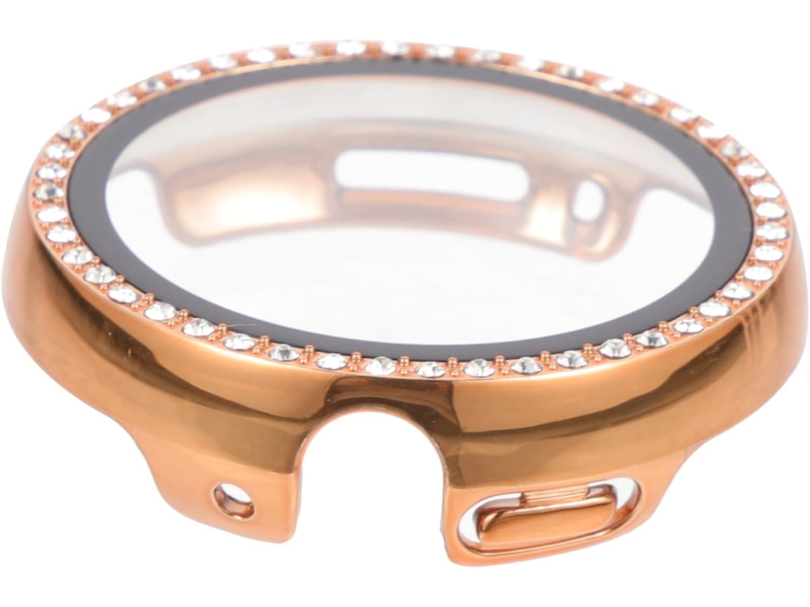 Estuche protector para reloj con diseño de piedras preciosas de imitación, compatible con relojes inteligentes y protección Gokoco.