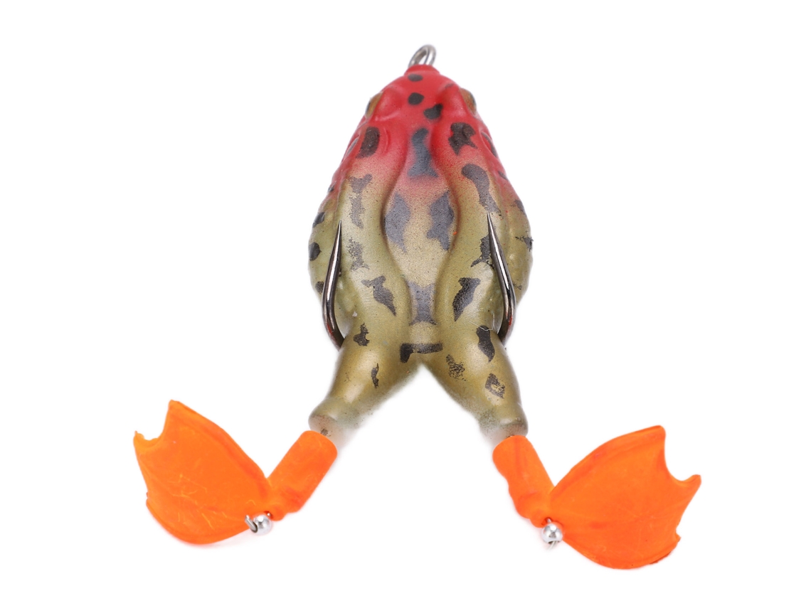Señuelo Flotante Thunder Frog Baits Con Doble Hélice Para La Pesca De Lubina, Cabeza De Serpiente Y Salmón 5