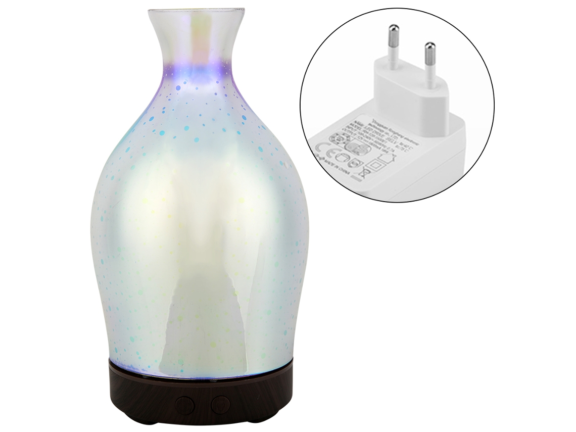 Difusor ultrasónico de aromaterapia, humidificador de 100 ml, luz LED nocturna, enchufe europeo, Aiailikill