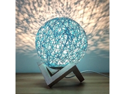 Proyector de luz nocturna LED USB, Sepak Takraw, modo de atenuación, control remoto, 3W, madera