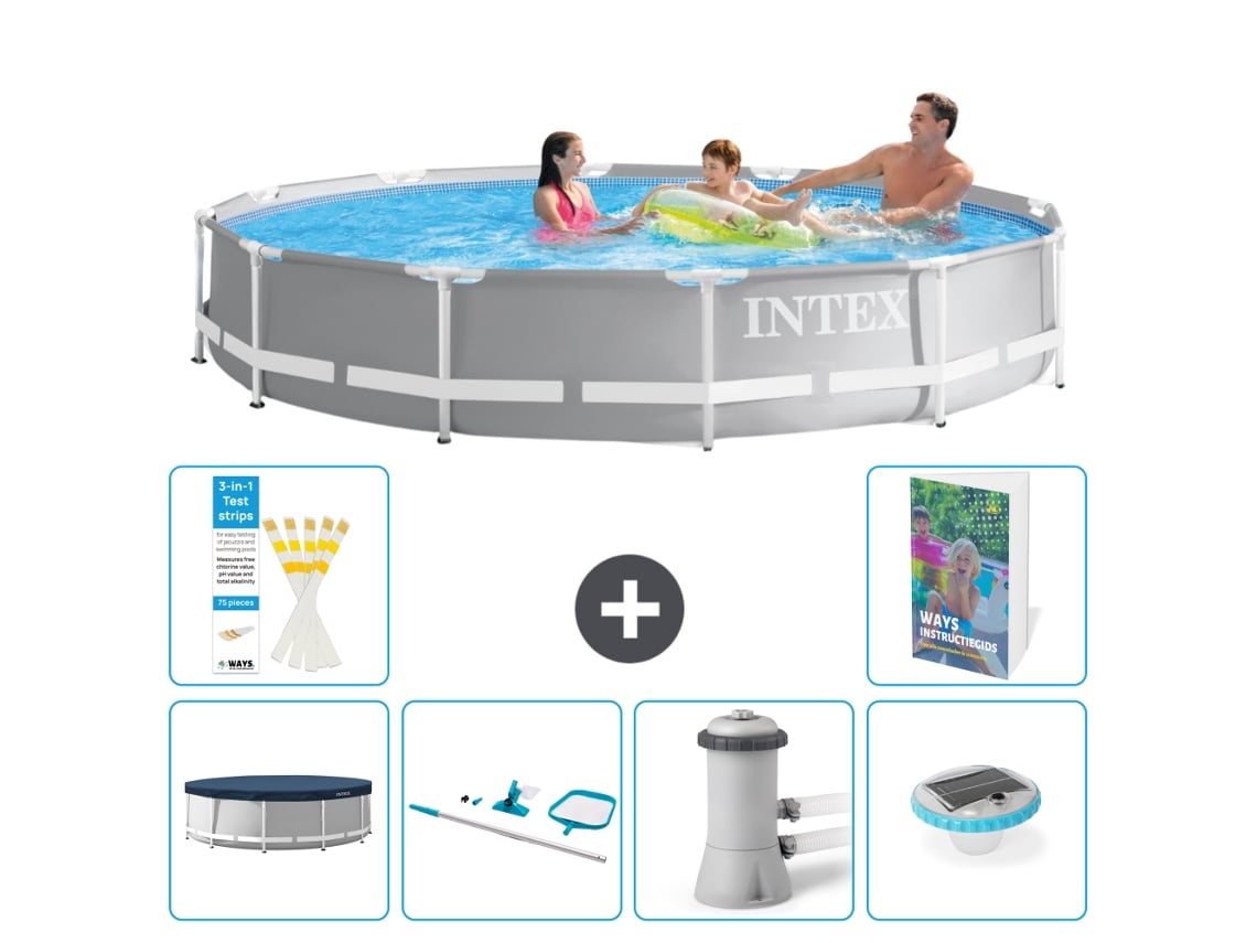 Intex Piscina Prism Frame Redonda - 366x76 Cm - 7-peças S73