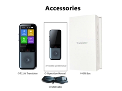 Dispositivo de traducción de voz en tiempo real, 8 GB, 134 idiomas, Wi-Fi inteligente.