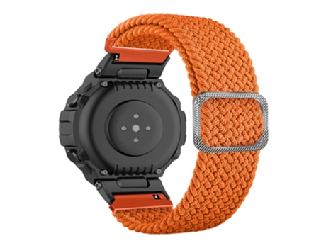 Correa de nailon flexible con hebilla ajustable para Huami Amazfit T-Rex/T-Rex Pro/Ares - anaranjado