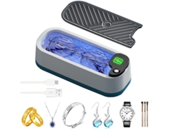 Máquina De Limpieza Ultrasónica Para Joyas, Máquina De Limpieza Sónica Profesional Con Funcionamiento De Un Solo Botón (blanca)