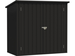 Caseta de Jardín de Metal WASABI Metálico Stark (1200 L - 147x86x122 cm)
