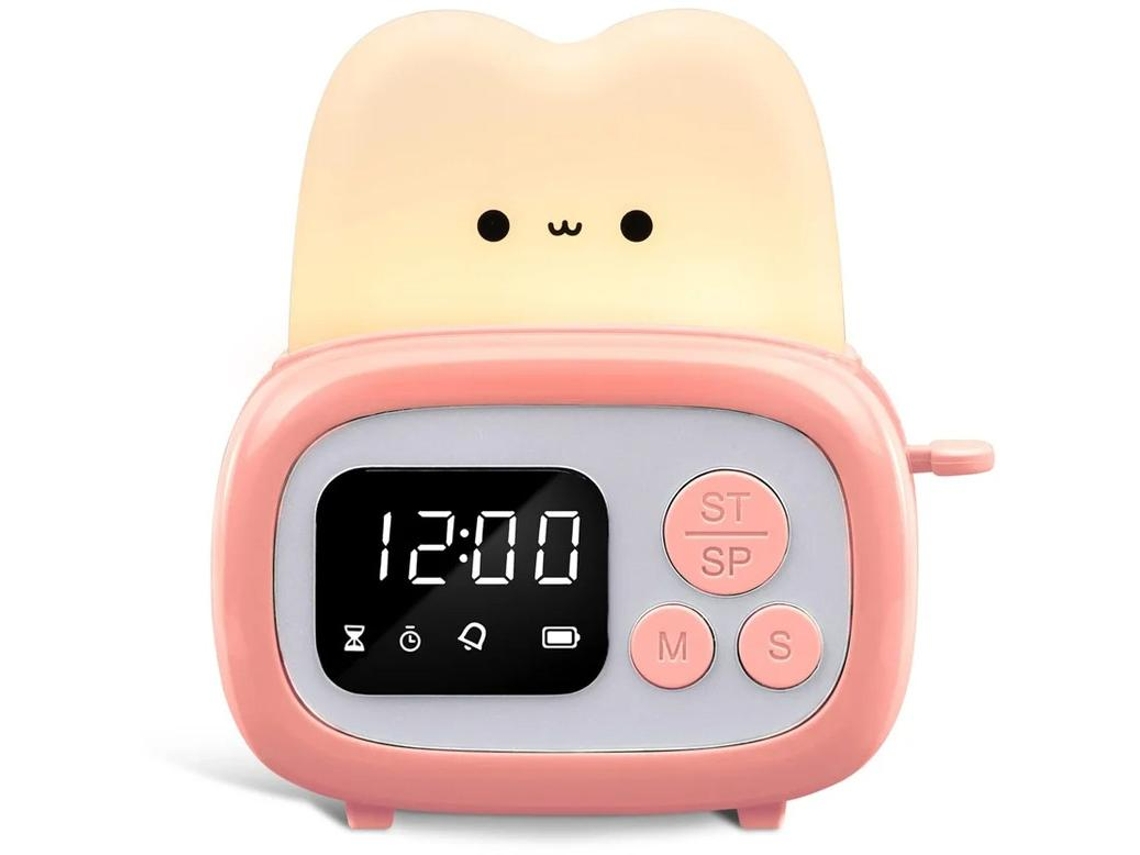 Reloj Con Temporizador Luz Nocturna Para Niños Pequeño De Mano Lámpara De Reloj Led Portátil Temporizador De Mesa Para Niños Yizhood
