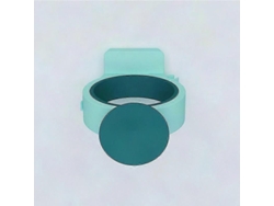 Soporte para secador de pelo de baño con espacio de almacenamiento inferior, para montaje en pared, de GOKOCO.