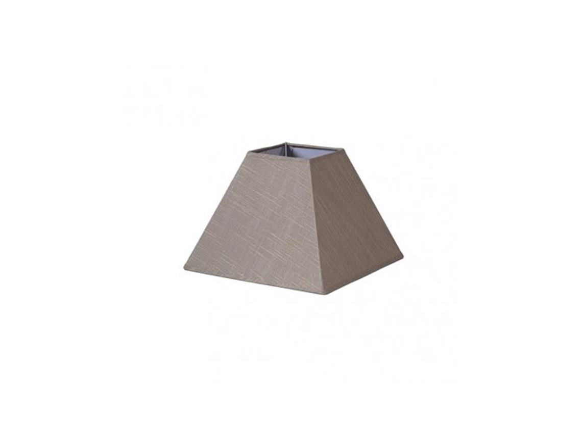 Pantalla Piramide Tenorio E27 Lino Gris 35dx15dx25h