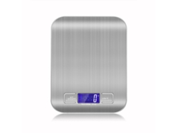 (10kg, 1g) Báscula De Cocina Portátil Fabricada En Acero Inoxidable Con Pantalla Lcd Retroiluminada.