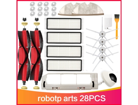 Paquete de cepillo principal desmontable filtro HEPA para Xiaomi Roborock S6 S60 S65 S5 S55 T6 S55 E25 E35 Tanos paño de fregado repuestos