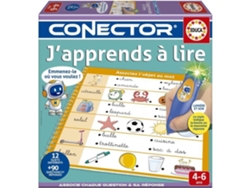 J'apprends À Lire Connector Educational Game Educa 90 Questions, 12 Themes, Book Format From 4 Years Old